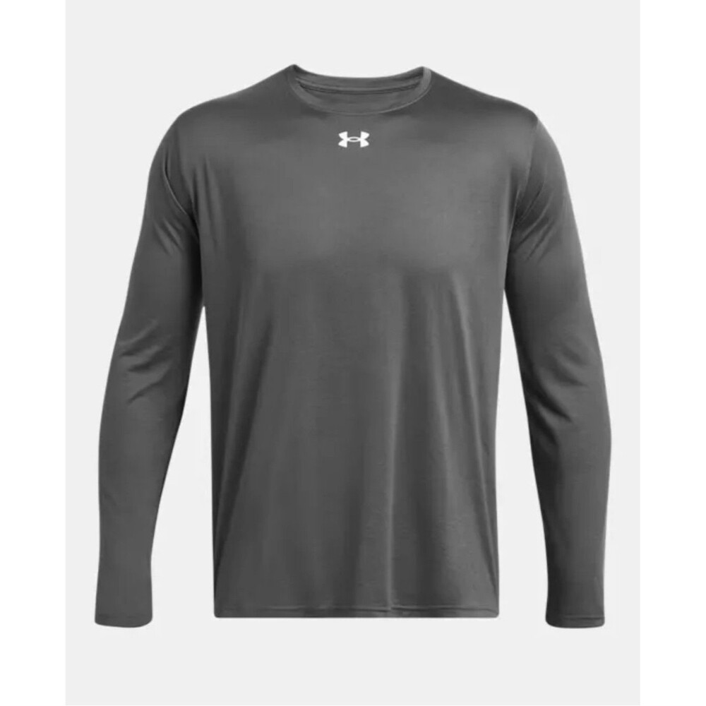 Under Armour Avy Womens XLT UA Team Tech Long Sleeve Grey Shirt Activewear New